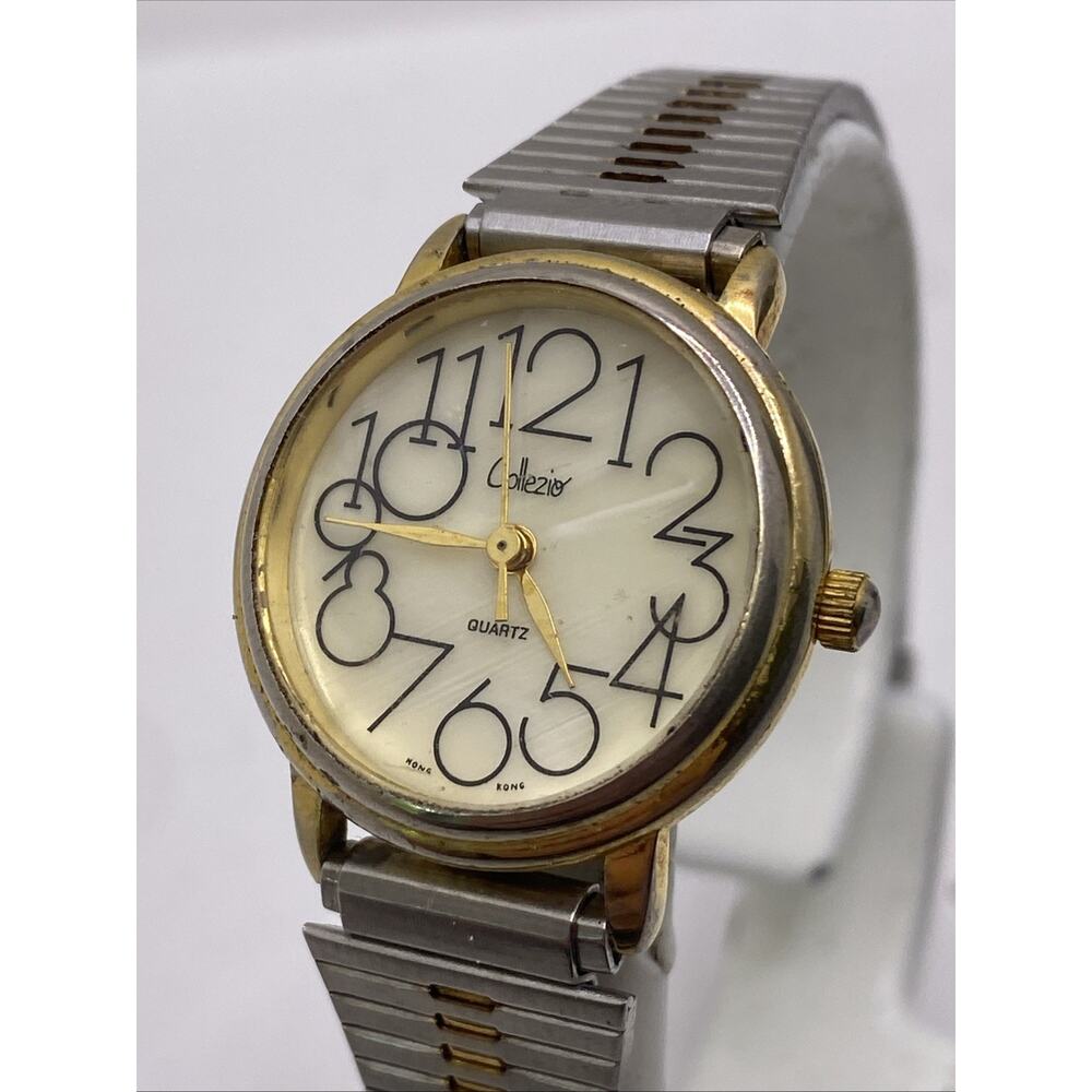 Collezio Womens Vintage Mop Dial Watch Works New Battery